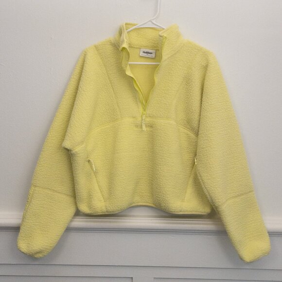 Women's Yellow Fleece Sweater - Picture 2 of 5